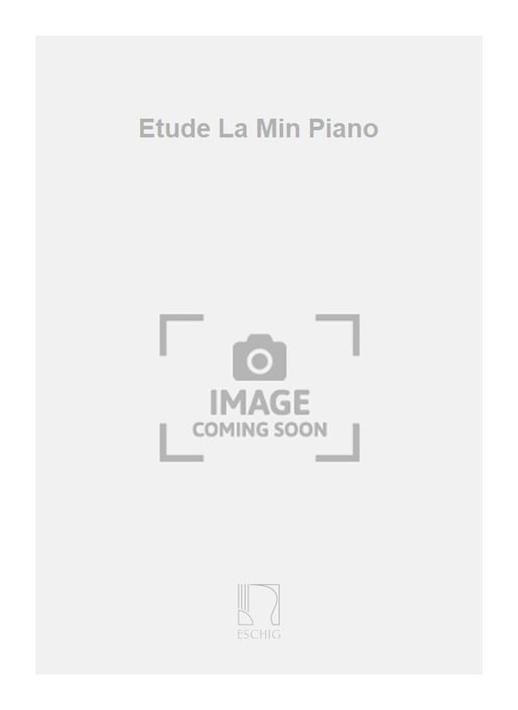 Etude La Min Piano